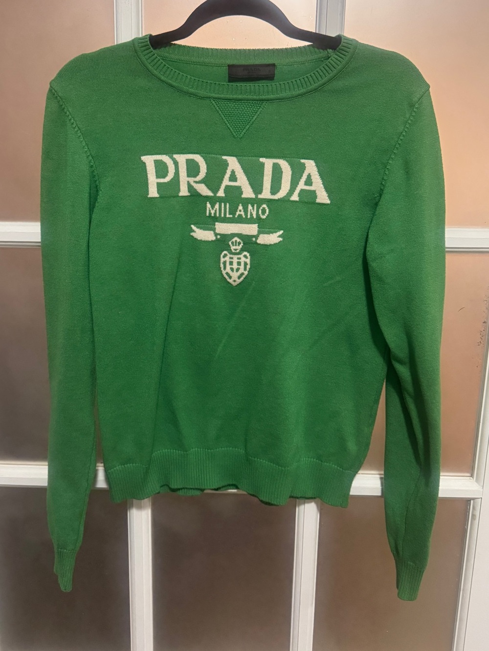 Prada green sweatshirt
